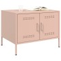Mesa de centro acero rosa 68x50x50,5 cm en Mesas de centro | Comprar online en Foru.es