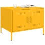 Mesa de centro acero amarillo mostaza 68x50x50,5 cm en Mesas de centro | Comprar online en Foru.es