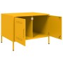 Mesa de centro acero amarillo mostaza 68x50x50,5 cm en Mesas de centro | Comprar online en Foru.es