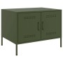 Mesa de centro acero verde oliva 68x50x50,5 cm en Mesas de centro | Comprar online en Foru.es