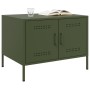 Mesa de centro acero verde oliva 68x50x50,5 cm en Mesas de centro | Comprar online en Foru.es