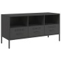 Mueble para TV acero negro 100,5x39x50,5 cm en Muebles TV | Comprar online en Foru.es