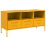 Mueble para TV acero amarillo mostaza 100,5x39x50,5 cm en Muebles TV | Comprar online en Foru.es