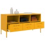 Mueble para TV acero amarillo mostaza 100,5x39x50,5 cm en Muebles TV | Comprar online en Foru.es