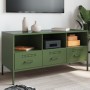 Mueble para TV acero verde oliva 100,5x39x50,5 cm en Muebles TV | Comprar online en Foru.es
