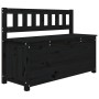 Banco de madera maciza de pino negro 110x41x76,5 cm de vidaXL, Bancos - Ref: Foro24-823558, Precio: 133,69 €, Descuento: %