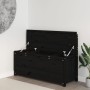 Banco de madera maciza de pino negro 110x41x76,5 cm de vidaXL, Bancos - Ref: Foro24-823558, Precio: 133,69 €, Descuento: %