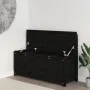 Solid black pine wood bench 110x41x76.5 cm by vidaXL, Banks - Ref: Foro24-823558, Price: 132,30 €, Discount: %