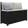 Banco de madera maciza de pino negro 110x41x76,5 cm de vidaXL, Bancos - Ref: Foro24-823558, Precio: 133,69 €, Descuento: %