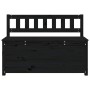 Banco de madera maciza de pino negro 110x41x76,5 cm de vidaXL, Bancos - Ref: Foro24-823558, Precio: 133,69 €, Descuento: %