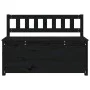 Solid black pine wood bench 110x41x76.5 cm by vidaXL, Banks - Ref: Foro24-823558, Price: 132,30 €, Discount: %