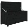Solid black pine wood bench 110x41x76.5 cm by vidaXL, Banks - Ref: Foro24-823558, Price: 132,30 €, Discount: %