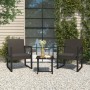 Silla de jardín con cojín ratán sintético negro de vidaXL, Sillas de jardín - Ref: Foro24-362324, Precio: 74,89 €, Descuento: %