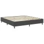 Cama box spring tela gris oscuro 200x200 cm de vidaXL, Camas y somieres - Ref: Foro24-3054793, Precio: 778,42 €, Descuento: %