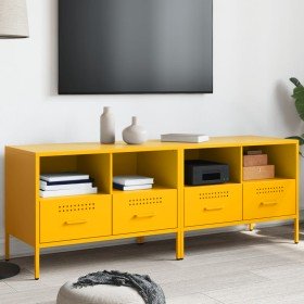Muebles para TV 2 unidades acero amarillo mostaza 68x39x50,5 cm en Muebles TV | Comprar online en Foru.es