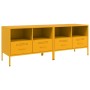 Muebles para TV 2 unidades acero amarillo mostaza 68x39x50,5 cm en Muebles TV | Comprar online en Foru.es