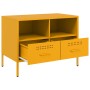 Muebles para TV 2 unidades acero amarillo mostaza 68x39x50,5 cm en Muebles TV | Comprar online en Foru.es