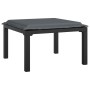 Reposapiés de jardín con cojín ratán sintético negro y gris de vidaXL, Sofás modulares de exterior - Ref: Foro24-362799, Prec...
