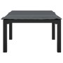 Reposapiés de jardín con cojín ratán sintético negro y gris de vidaXL, Sofás modulares de exterior - Ref: Foro24-362799, Prec...
