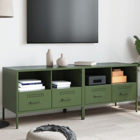 Muebles para TV 2 unidades acero verde oliva 68x39x50,5 cm en Muebles TV | Comprar online en Foru.es