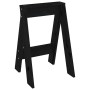 Taburetes 2 unidades madera maciza de pino negro 40x40x60 cm de vidaXL, Taburetes y sillas plegables - Ref: Foro24-823668, Pr...
