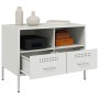 Mueble para TV acero blanco 68x39x50,5 cm en Muebles TV | Comprar online en Foru.es