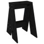 Taburetes 2 unidades madera maciza de pino negro 40x40x60 cm de vidaXL, Taburetes y sillas plegables - Ref: Foro24-823668, Pr...