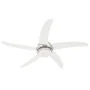 Ventilador de techo adornado con lámpara 128 cm blanco de vidaXL, Ventiladores de techo - Ref: Foro24-50538, Precio: 138,62 €...