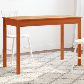 Mesa de comedor madera maciza de pino marrón cera 110x55x75 cm en Mesas de comedor | Comprar online en Foru.es