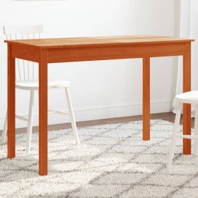 Mesa de comedor madera maciza de pino marrón cera 110x55x75 cm en Mesas de comedor | Comprar online en Foru.es