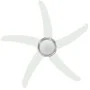 Ventilador de techo adornado con lámpara 128 cm blanco de vidaXL, Ventiladores de techo - Ref: Foro24-50538, Precio: 138,62 €...