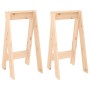 Taburetes 2 unidades madera maciza de pino 40x40x75 cm de vidaXL, Taburetes y sillas plegables - Ref: Foro24-823669, Precio: ...