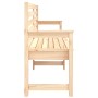 Banco de jardín madera maciza de pino 203,5x48x91,5 cm de vidaXL, Bancos de jardín - Ref: Foro24-824074, Precio: 143,11 €, De...