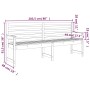 Banco de jardín madera maciza de pino 203,5x48x91,5 cm de vidaXL, Bancos de jardín - Ref: Foro24-824074, Precio: 143,11 €, De...