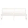 Banco de jardín madera maciza pino blanco 201,5 cm de vidaXL, Bancos de jardín - Ref: Foro24-824047, Precio: 155,44 €, Descue...