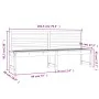 Banco de jardín madera maciza pino blanco 201,5 cm de vidaXL, Bancos de jardín - Ref: Foro24-824047, Precio: 155,44 €, Descue...