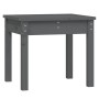 Banco de jardín madera maciza de pino gris 50x44x45 cm de vidaXL, Bancos de jardín - Ref: Foro24-823992, Precio: 46,31 €, Des...