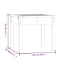 Banco de jardín madera maciza de pino gris 50x44x45 cm de vidaXL, Bancos de jardín - Ref: Foro24-823992, Precio: 46,31 €, Des...