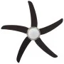 Ventilador de techo adornado con lámpara 128 cm marrón de vidaXL, Ventiladores de techo - Ref: Foro24-50539, Precio: 171,65 €...