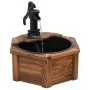 Fuente de agua con bomba madera maciza de abeto 57x57x53 cm de vidaXL, Fuentes y cascadas - Ref: Foro24-363335, Precio: 122,2...