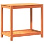Mesa de plantación y estante madera maciza marrón 82,5x50x75 cm en Soportes para macetas | Comprar online en Foru.es