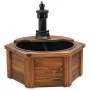 Fuente de agua con bomba madera maciza de abeto 57x57x53 cm de vidaXL, Fuentes y cascadas - Ref: Foro24-363335, Precio: 122,2...