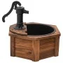 Fuente de agua con bomba madera maciza de abeto 57x57x53 cm de vidaXL, Fuentes y cascadas - Ref: Foro24-363335, Precio: 122,2...