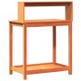 Mesa plantación con estantes madera pino marrón 82,5x50x109,5cm en Soportes para macetas | Comprar online en Foru.es