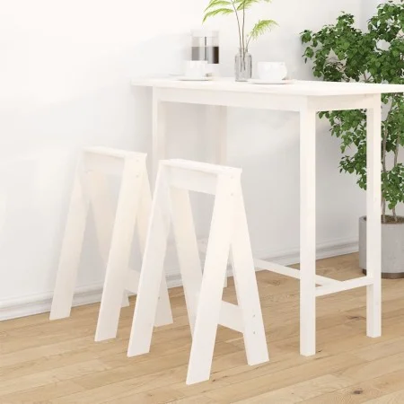 Stools 2 units solid white pine wood 40x40x75 cm by vidaXL, Folding stools and chairs - Ref: Foro24-823670, Price: 45,88 €, D...