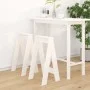 Stools 2 units solid white pine wood 40x40x75 cm by vidaXL, Folding stools and chairs - Ref: Foro24-823670, Price: 45,88 €, D...
