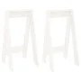 Stools 2 units solid white pine wood 40x40x75 cm by vidaXL, Folding stools and chairs - Ref: Foro24-823670, Price: 45,88 €, D...