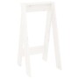 Taburetes 2 unidades madera maciza de pino blanco 40x40x75 cm de vidaXL, Taburetes y sillas plegables - Ref: Foro24-823670, P...