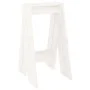 Stools 2 units solid white pine wood 40x40x75 cm by vidaXL, Folding stools and chairs - Ref: Foro24-823670, Price: 45,88 €, D...
