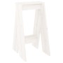 Taburetes 2 unidades madera maciza de pino blanco 40x40x75 cm de vidaXL, Taburetes y sillas plegables - Ref: Foro24-823670, P...